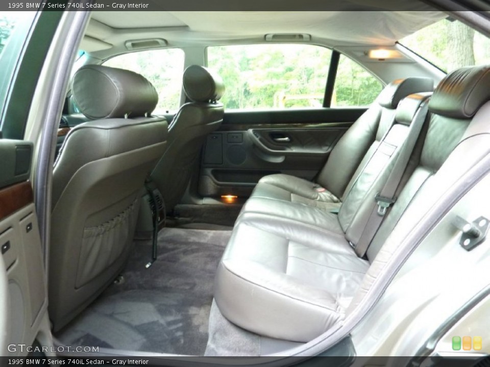 Gray Interior Rear Seat for the 1995 BMW 7 Series 740iL Sedan #69151057