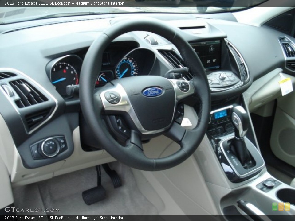 Medium Light Stone Interior Prime Interior for the 2013 Ford Escape SEL 1.6L EcoBoost #69151087