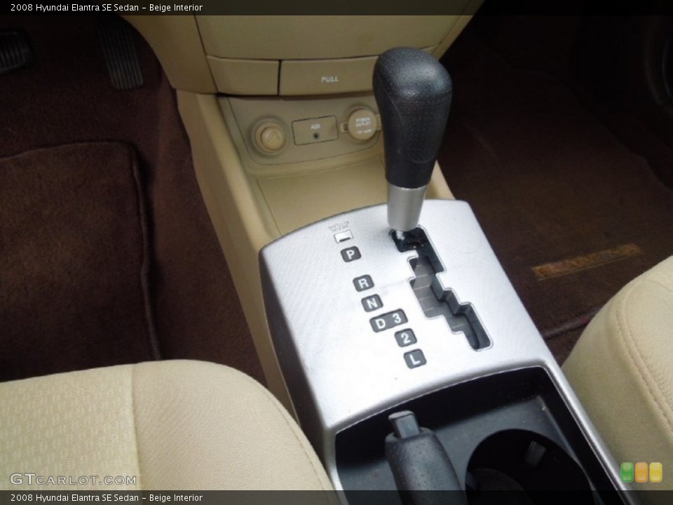 Beige Interior Transmission for the 2008 Hyundai Elantra SE Sedan #69152236