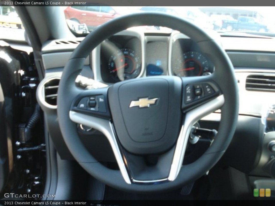 Black Interior Steering Wheel for the 2013 Chevrolet Camaro LS Coupe #69154225
