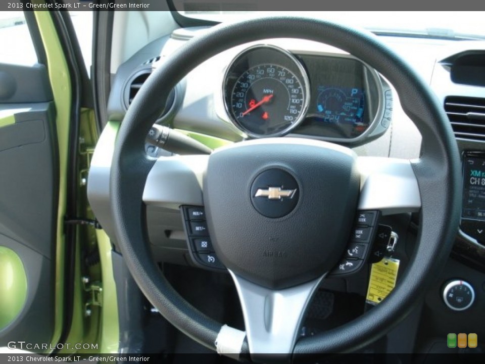 Green/Green Interior Steering Wheel for the 2013 Chevrolet Spark LT #69154585