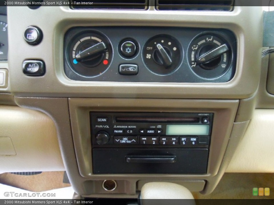 Tan Interior Controls for the 2000 Mitsubishi Montero Sport XLS 4x4 #69155167