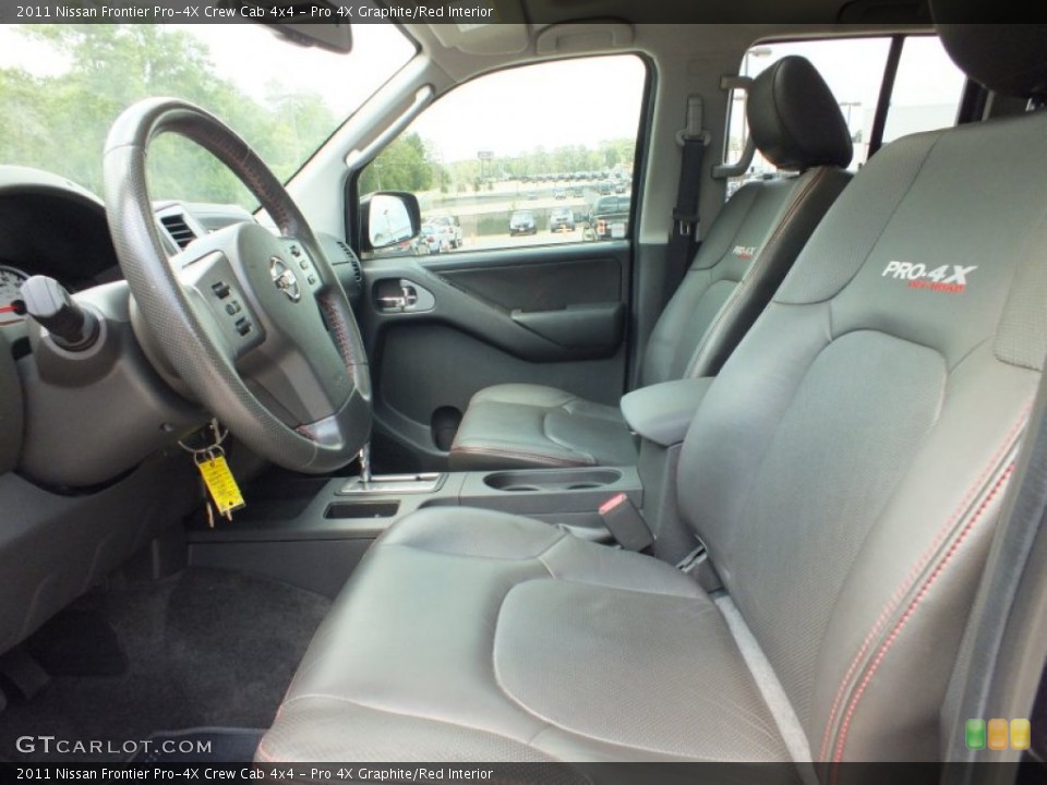 Pro 4X Graphite/Red Interior Photo for the 2011 Nissan Frontier Pro-4X Crew Cab 4x4 #69156025