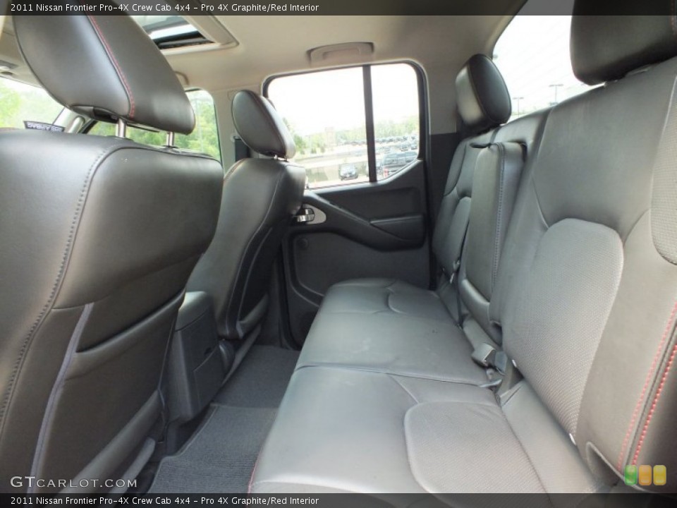 Pro 4X Graphite/Red Interior Photo for the 2011 Nissan Frontier Pro-4X Crew Cab 4x4 #69156033
