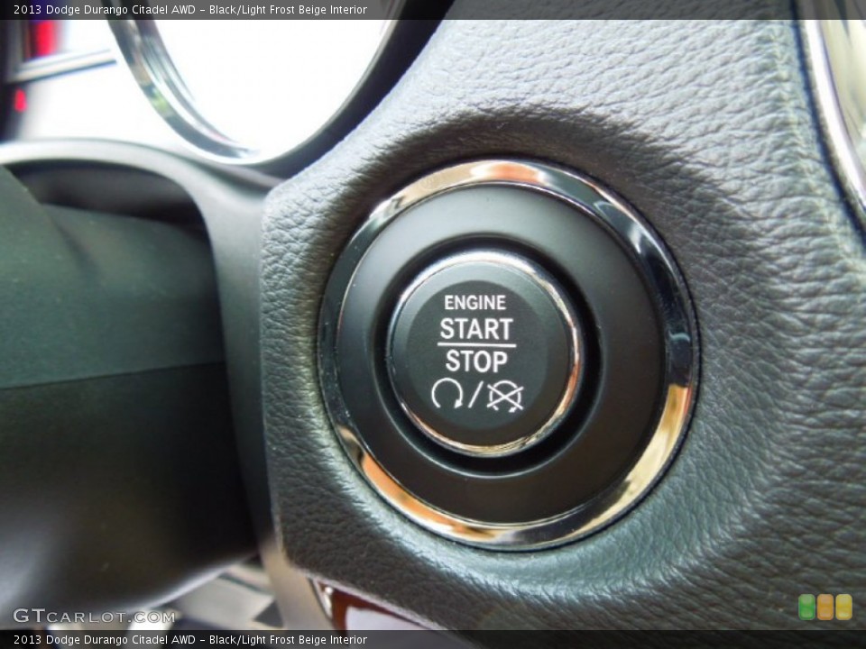 Black/Light Frost Beige Interior Controls for the 2013 Dodge Durango Citadel AWD #69157426