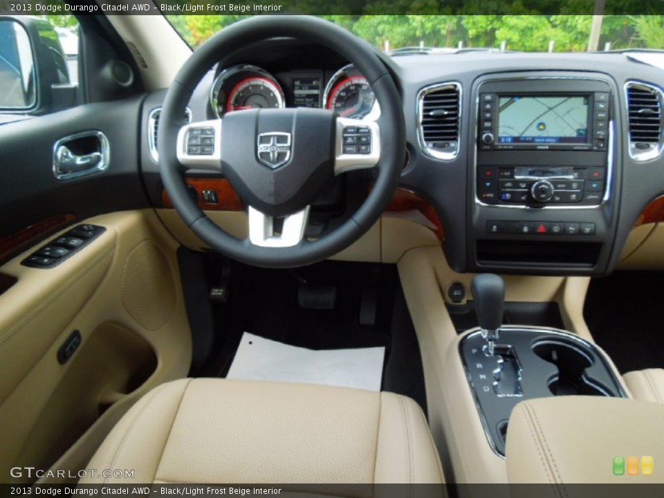 Black/Light Frost Beige Interior Dashboard for the 2013 Dodge Durango Citadel AWD #69157486