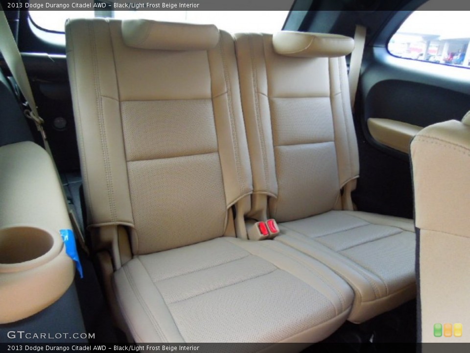 Black/Light Frost Beige Interior Rear Seat for the 2013 Dodge Durango Citadel AWD #69157513