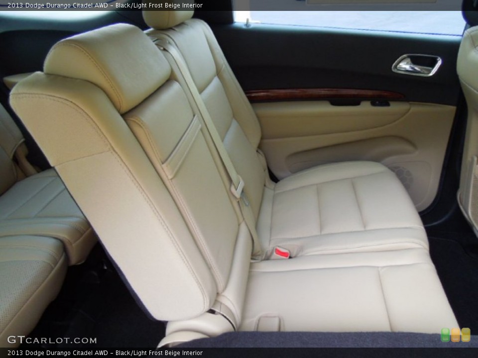 Black/Light Frost Beige Interior Rear Seat for the 2013 Dodge Durango Citadel AWD #69157522