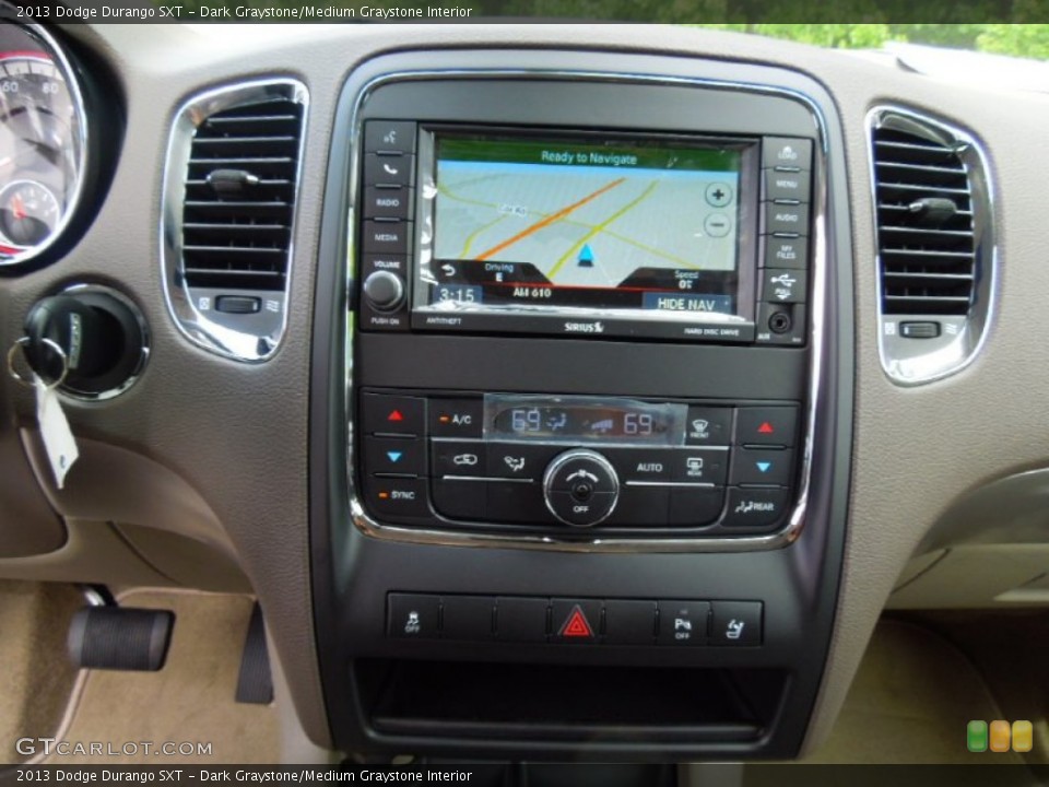 Dark Graystone/Medium Graystone Interior Controls for the 2013 Dodge Durango SXT #69157693