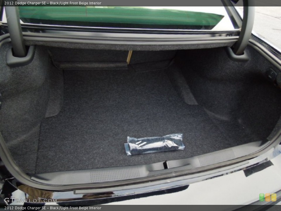 Black/Light Frost Beige Interior Trunk for the 2012 Dodge Charger SE #69160825