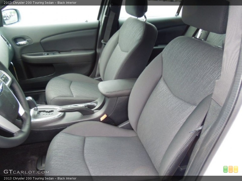 Black Interior Front Seat for the 2013 Chrysler 200 Touring Sedan #69160963