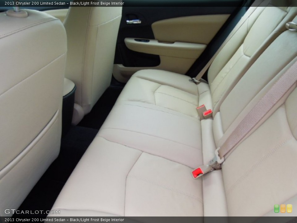 Black/Light Frost Beige Interior Rear Seat for the 2013 Chrysler 200 Limited Sedan #69161257