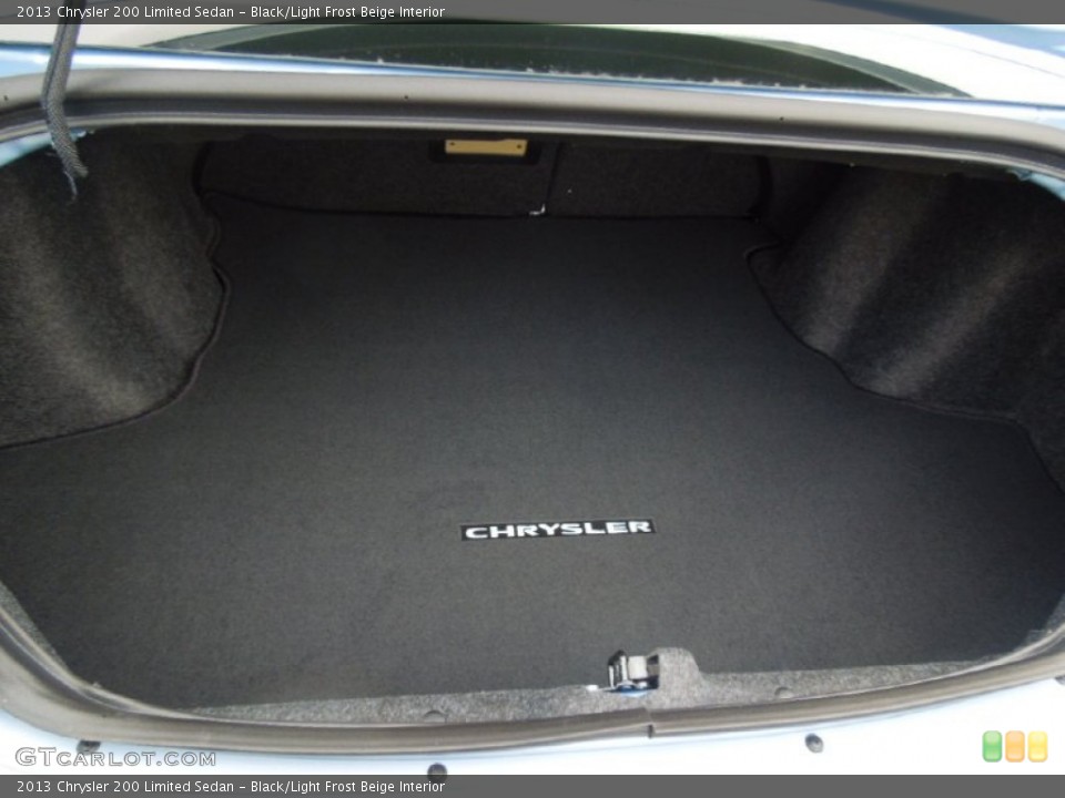 Black/Light Frost Beige Interior Trunk for the 2013 Chrysler 200 Limited Sedan #69161284