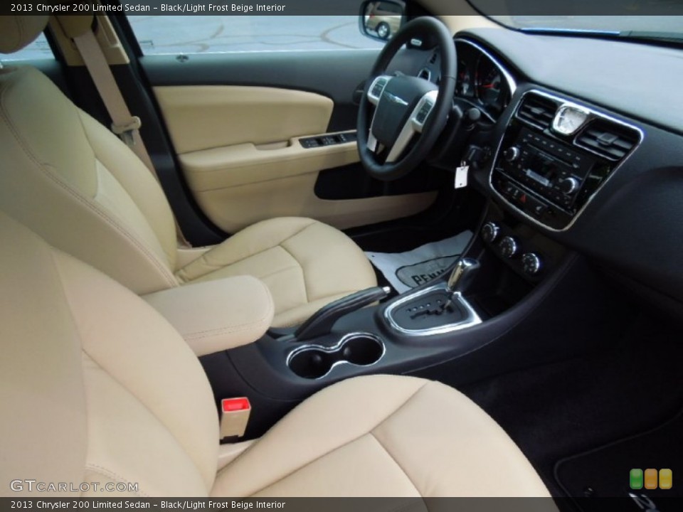 Black/Light Frost Beige Interior Photo for the 2013 Chrysler 200 Limited Sedan #69161311