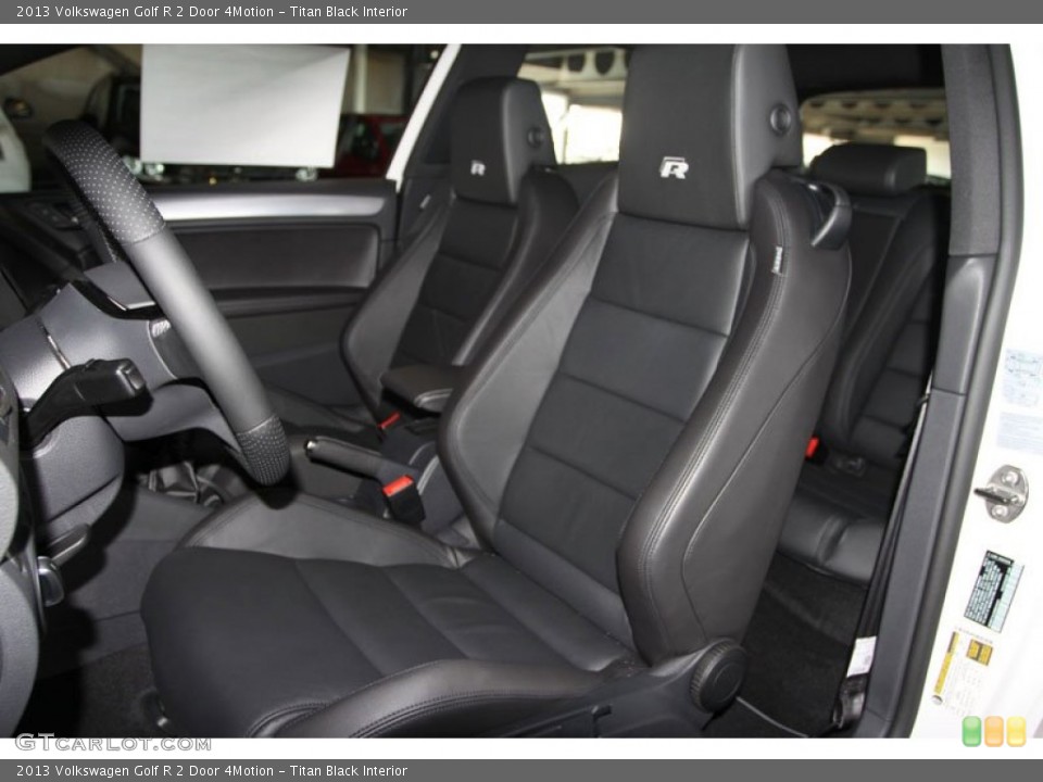Titan Black Interior Front Seat for the 2013 Volkswagen Golf R 2 Door 4Motion #69164635