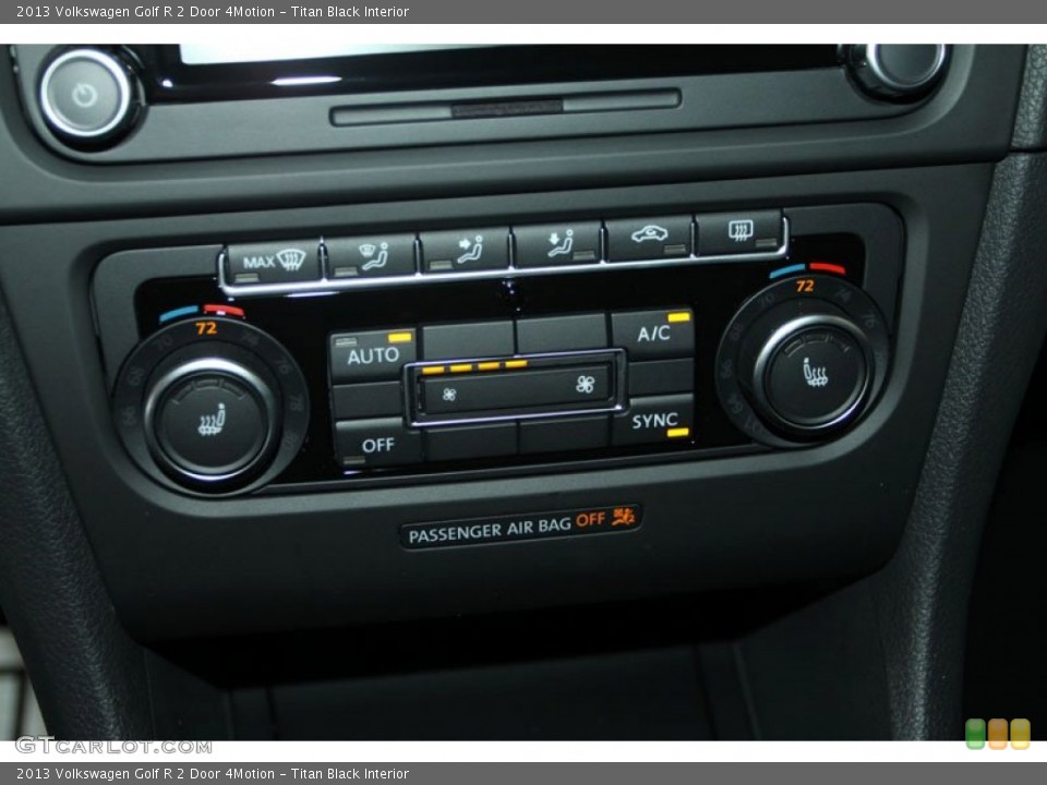 Titan Black Interior Controls for the 2013 Volkswagen Golf R 2 Door 4Motion #69164671