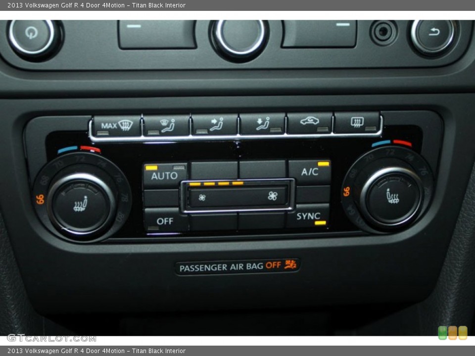 Titan Black Interior Controls for the 2013 Volkswagen Golf R 4 Door 4Motion #69164908
