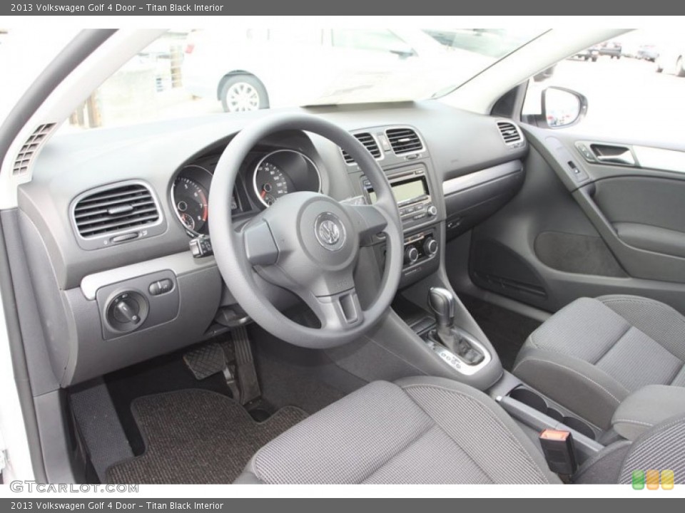 Titan Black Interior Prime Interior for the 2013 Volkswagen Golf 4 Door #69165568