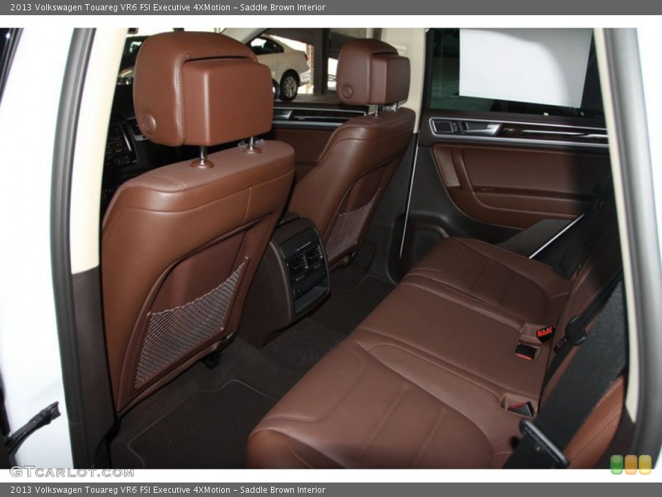 Saddle Brown Interior Rear Seat for the 2013 Volkswagen Touareg VR6 FSI Executive 4XMotion #69166040