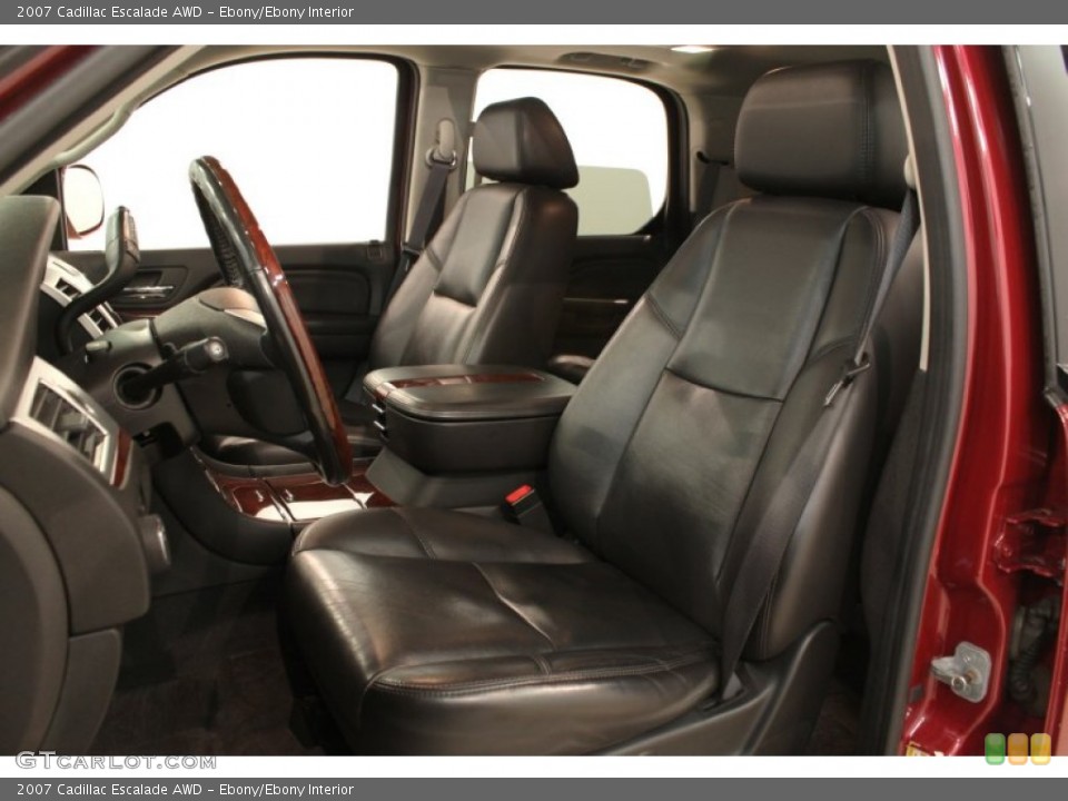 Ebony/Ebony Interior Front Seat for the 2007 Cadillac Escalade AWD #69166497