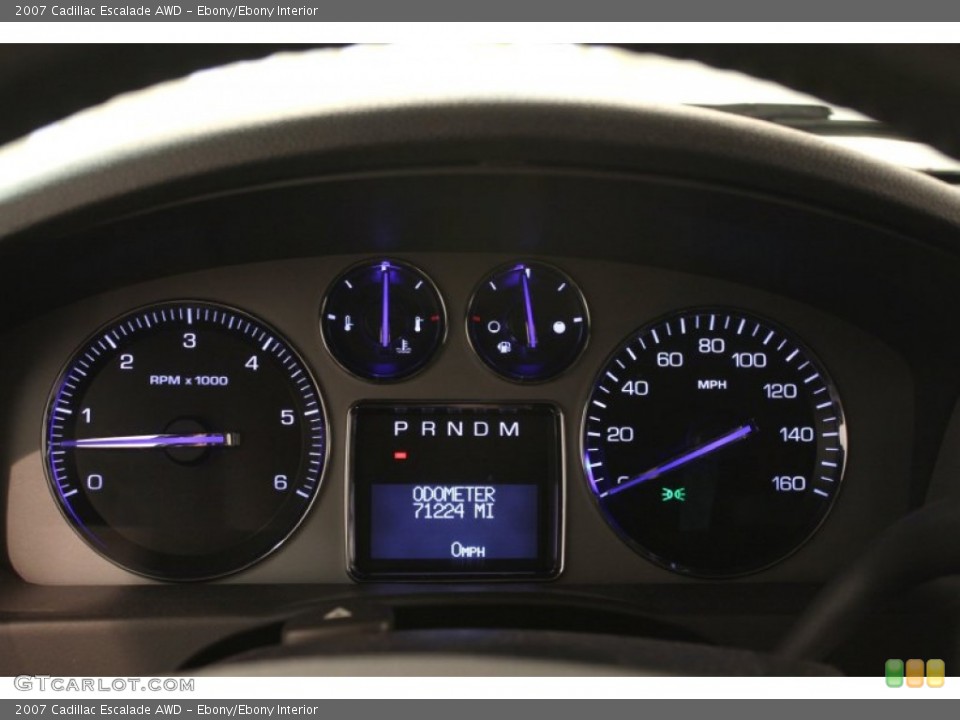 Ebony/Ebony Interior Gauges for the 2007 Cadillac Escalade AWD #69166531