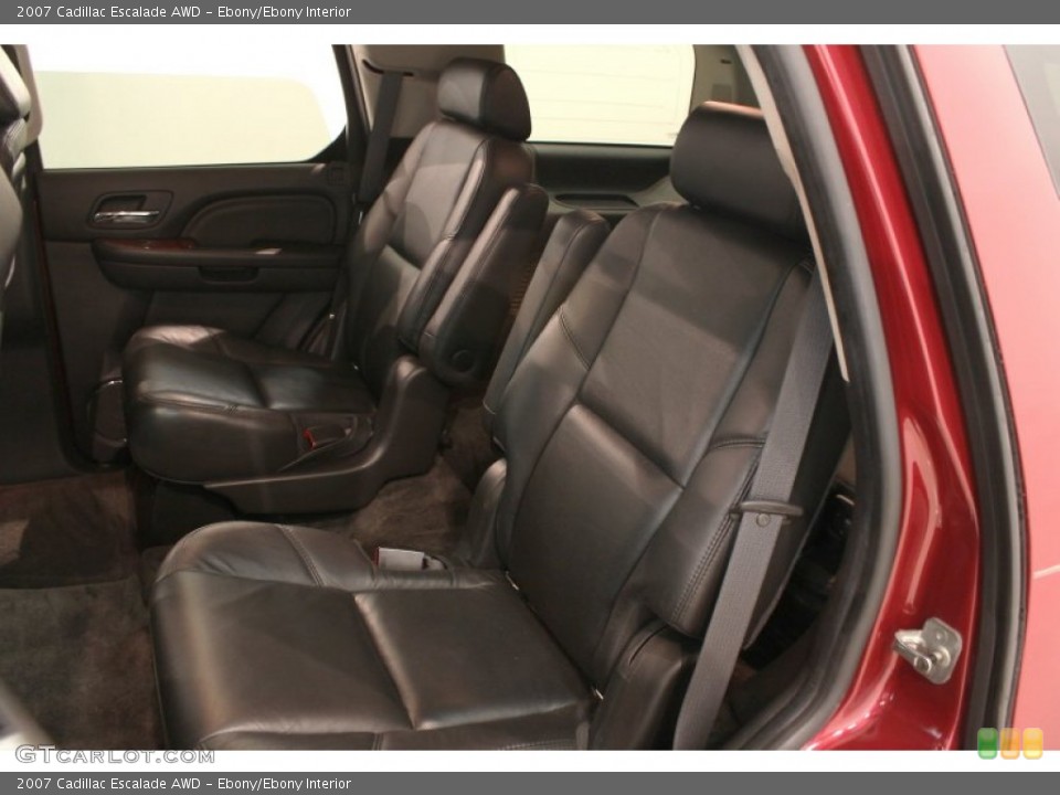 Ebony/Ebony Interior Rear Seat for the 2007 Cadillac Escalade AWD #69166744