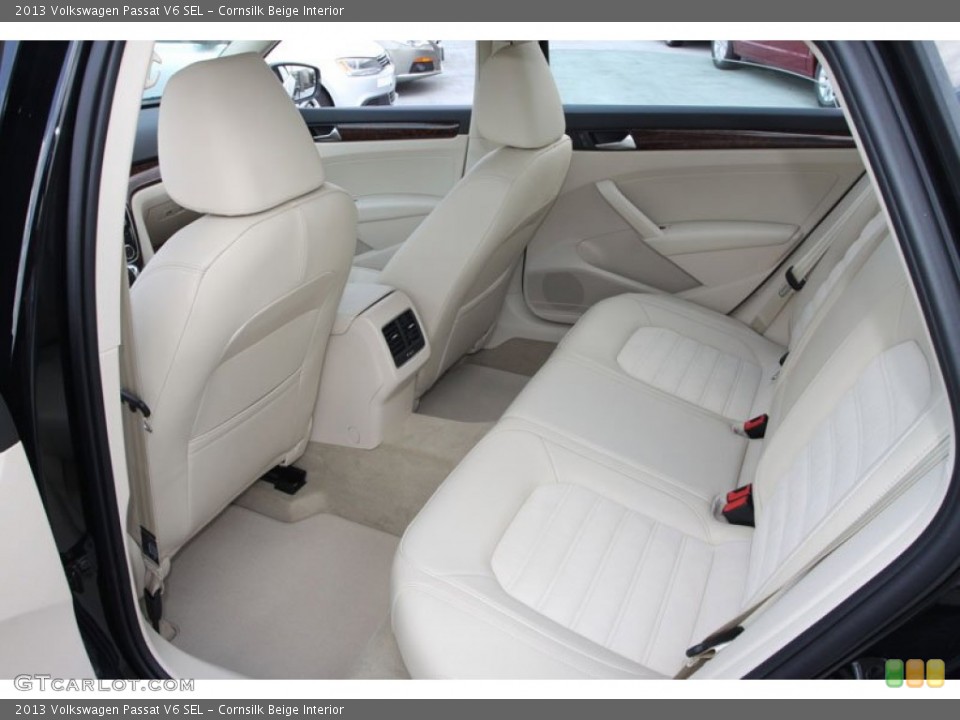 Cornsilk Beige Interior Rear Seat for the 2013 Volkswagen Passat V6 SEL #69167038