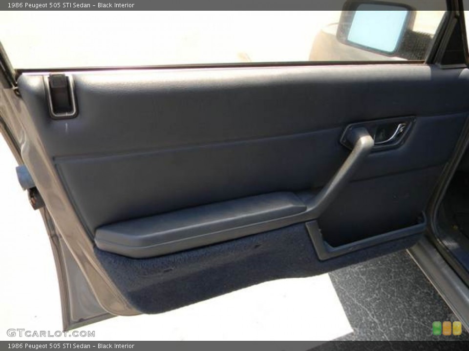 Black Interior Door Panel for the 1986 Peugeot 505 STI Sedan #69168781