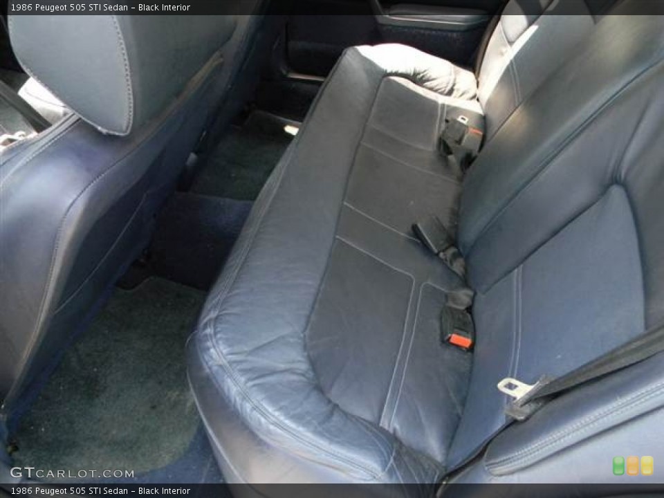 Black Interior Rear Seat for the 1986 Peugeot 505 STI Sedan #69168799