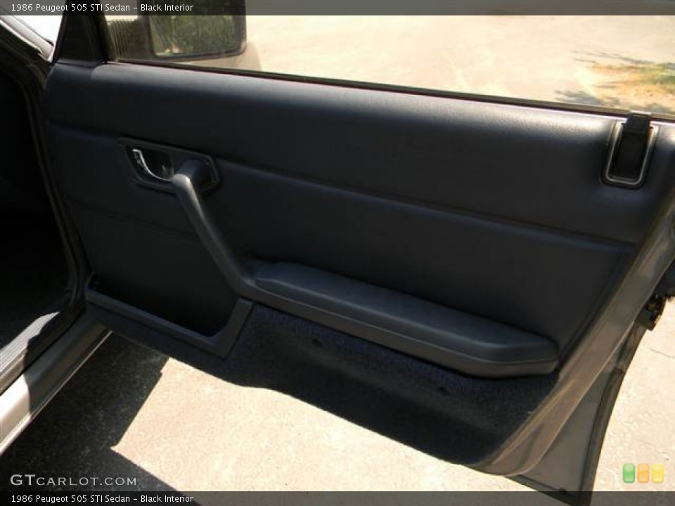 Black Interior Door Panel for the 1986 Peugeot 505 STI Sedan #69168820
