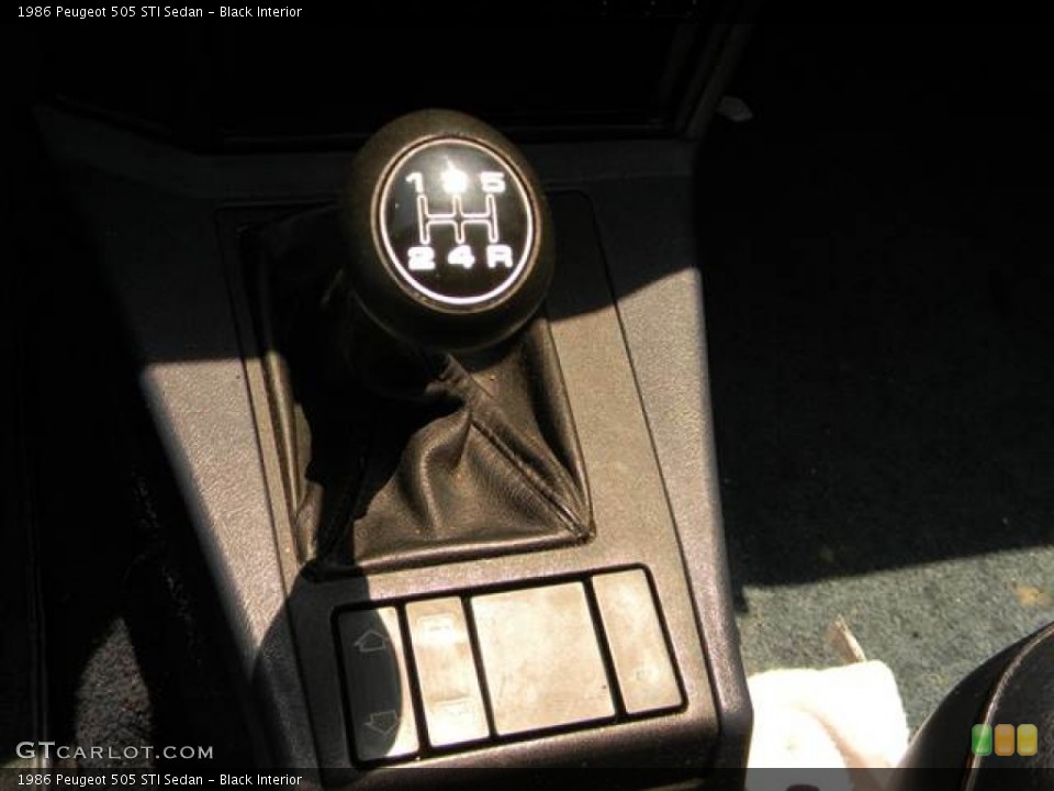Black Interior Transmission for the 1986 Peugeot 505 STI Sedan #69168887