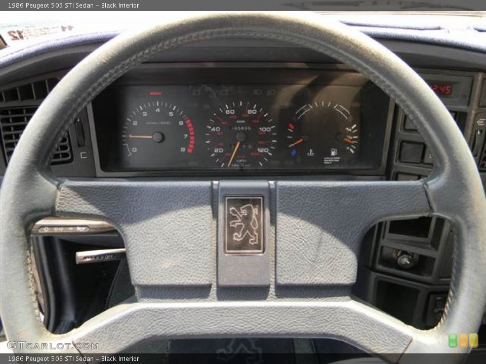 Black Interior Steering Wheel for the 1986 Peugeot 505 STI Sedan #69168913