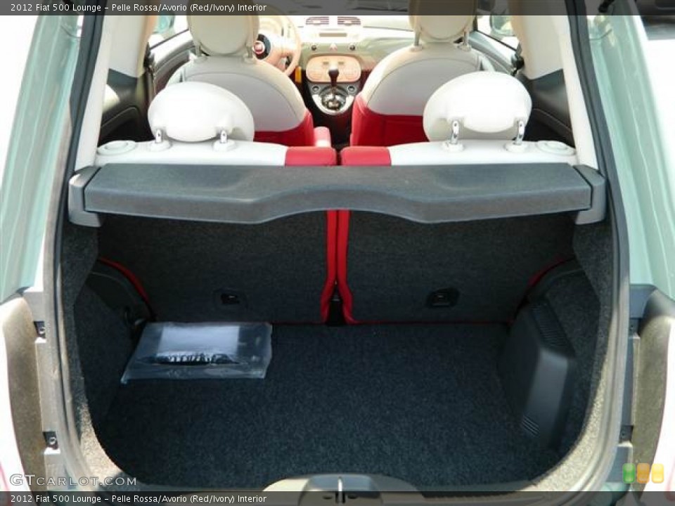 Pelle Rossa/Avorio (Red/Ivory) Interior Trunk for the 2012 Fiat 500 Lounge #69170998