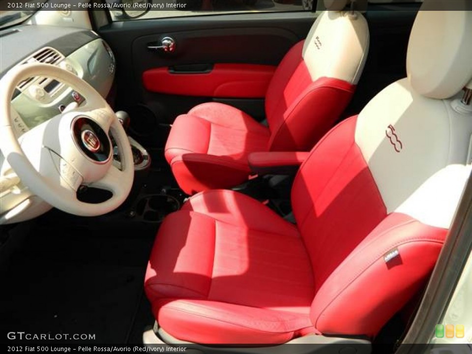 Pelle Rossa/Avorio (Red/Ivory) Interior Photo for the 2012 Fiat 500 Lounge #69171016