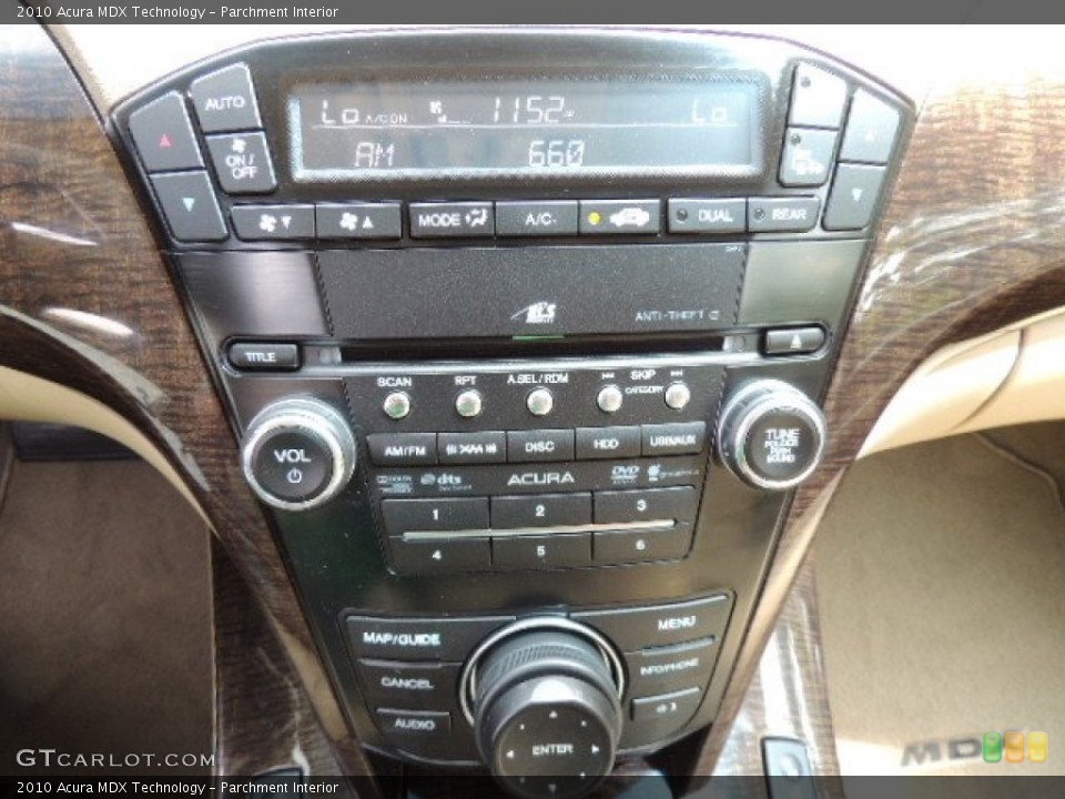 Parchment Interior Controls for the 2010 Acura MDX Technology #69172417