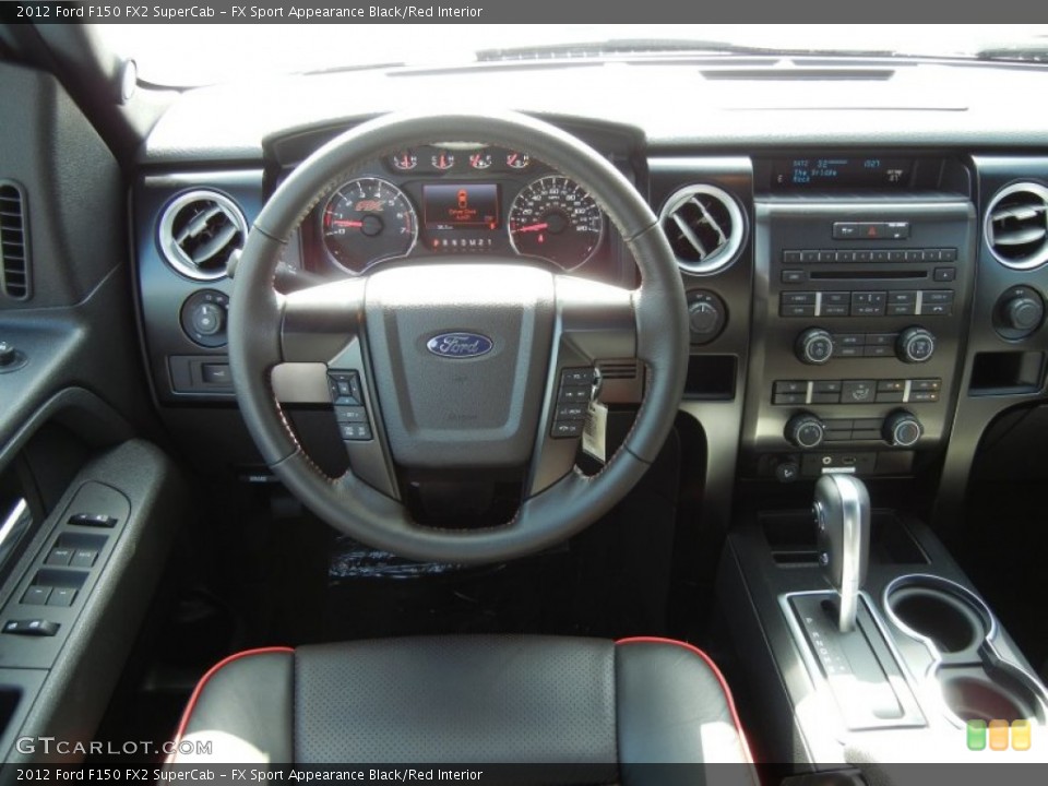 FX Sport Appearance Black/Red Interior Dashboard for the 2012 Ford F150 FX2 SuperCab #69173203