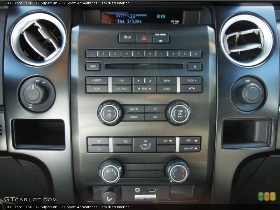 FX Sport Appearance Black/Red Interior Controls for the 2012 Ford F150 FX2 SuperCab #69173221