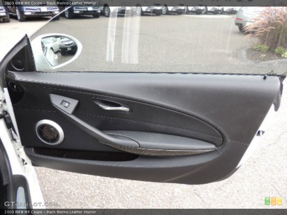 Black Merino Leather Interior Door Panel for the 2009 BMW M6 Coupe #69174484
