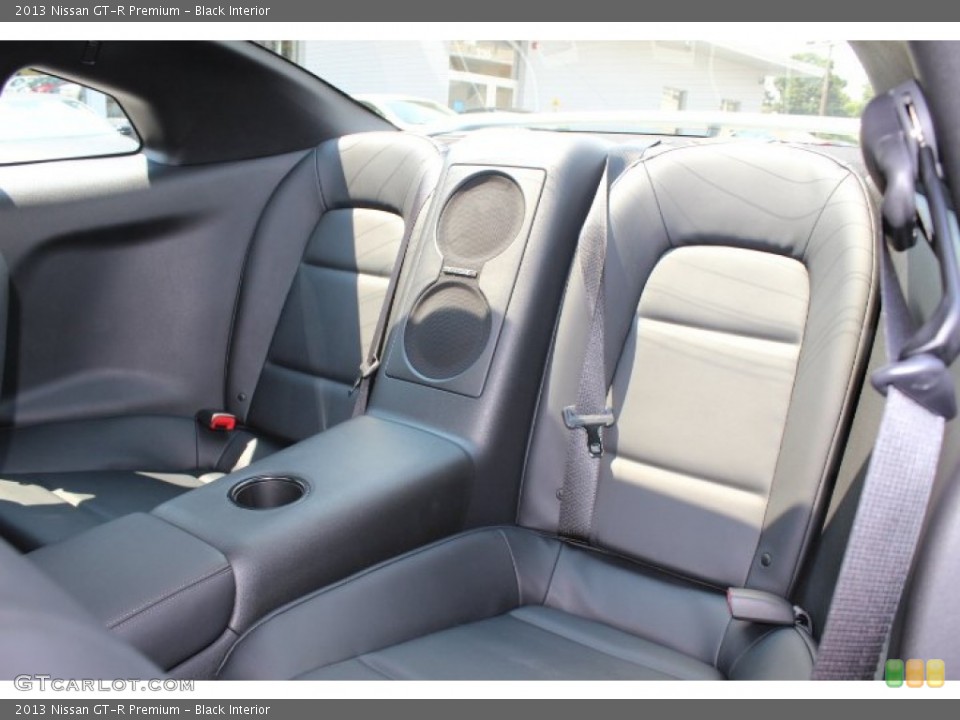 Black Interior Rear Seat for the 2013 Nissan GT-R Premium #69174646