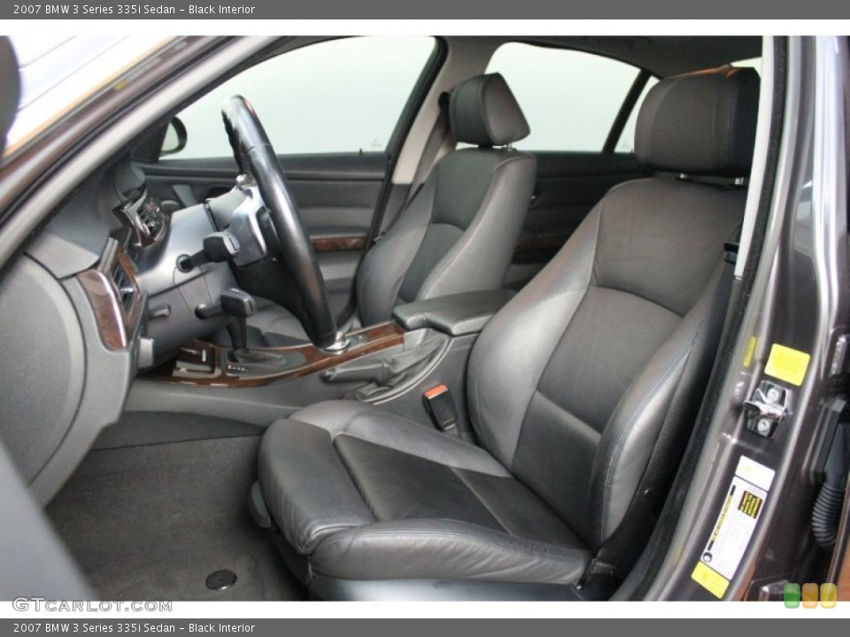 Black Interior Front Seat for the 2007 BMW 3 Series 335i Sedan #69174844
