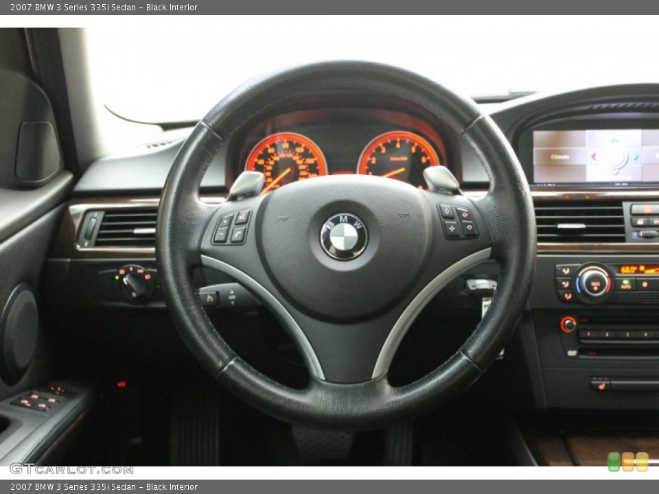 Black Interior Steering Wheel for the 2007 BMW 3 Series 335i Sedan #69174982