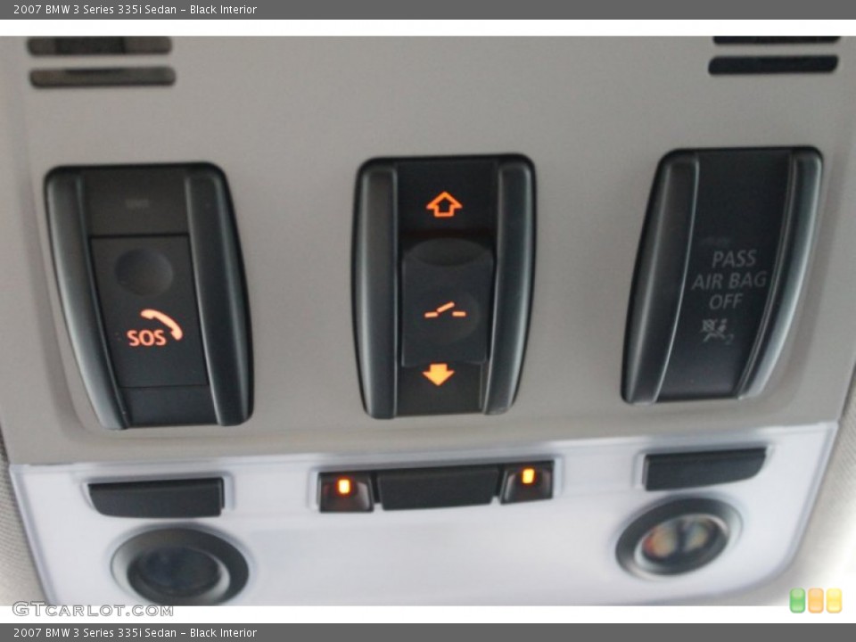 Black Interior Controls for the 2007 BMW 3 Series 335i Sedan #69175006