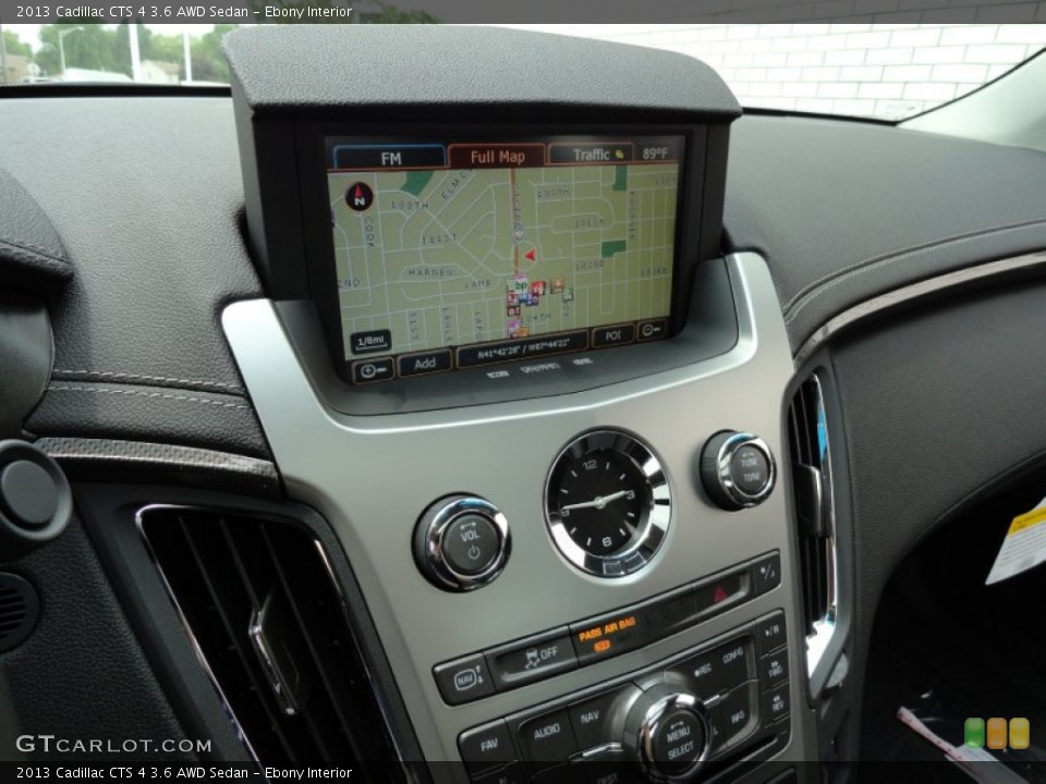 Ebony Interior Navigation for the 2013 Cadillac CTS 4 3.6 AWD Sedan #69175470