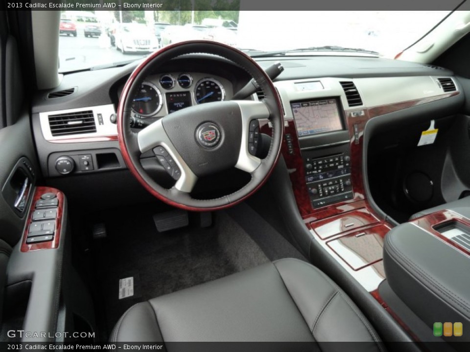 Ebony Interior Prime Interior for the 2013 Cadillac Escalade Premium AWD #69175588