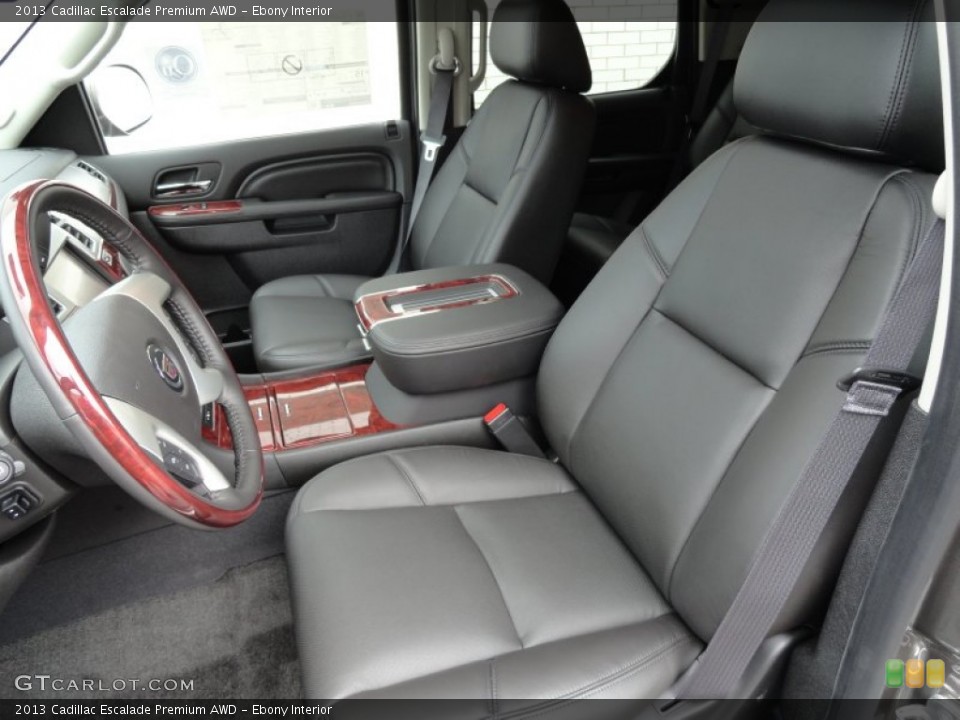 Ebony Interior Photo for the 2013 Cadillac Escalade Premium AWD #69175597