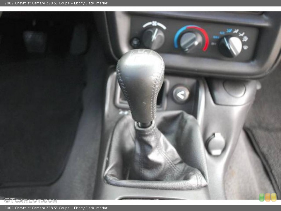 Ebony Black Interior Transmission for the 2002 Chevrolet Camaro Z28 SS Coupe #6917577