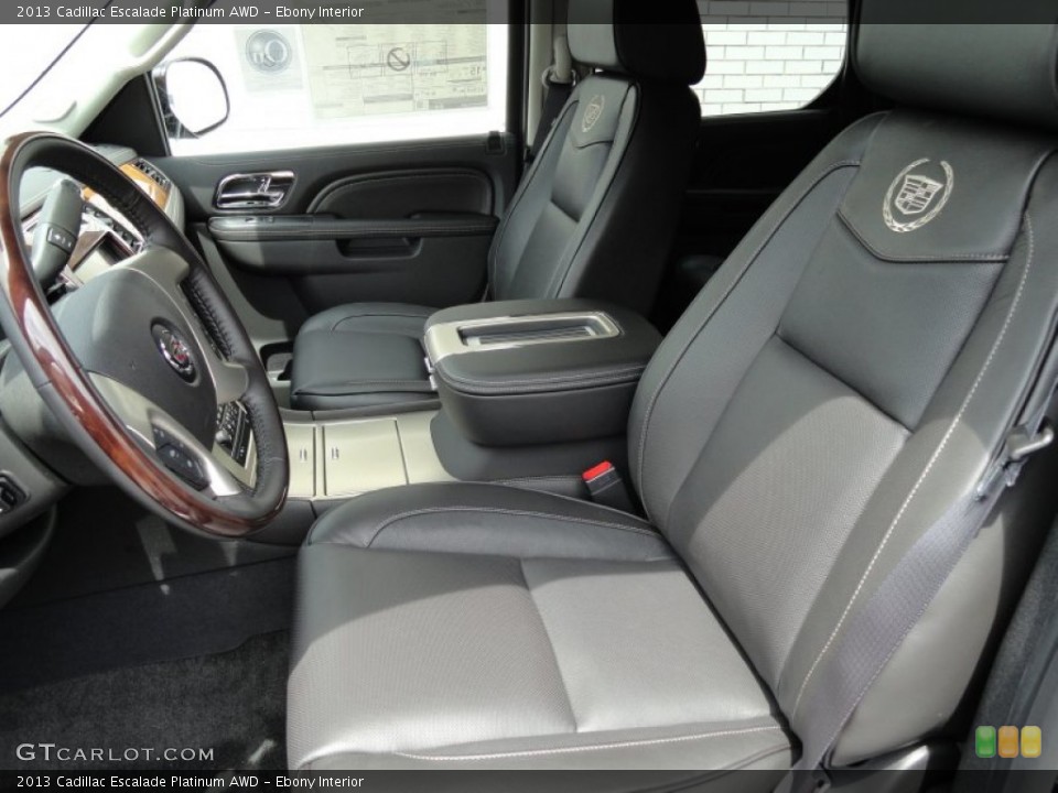 Ebony Interior Photo for the 2013 Cadillac Escalade Platinum AWD #69175816