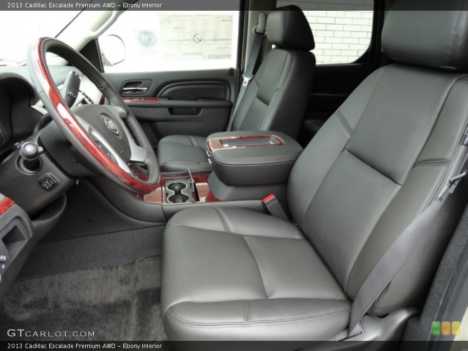 Ebony Interior Photo for the 2013 Cadillac Escalade Premium AWD #69176021