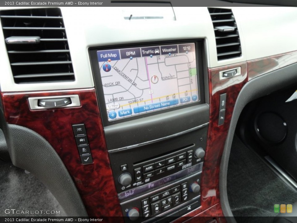Ebony Interior Controls for the 2013 Cadillac Escalade Premium AWD #69176065