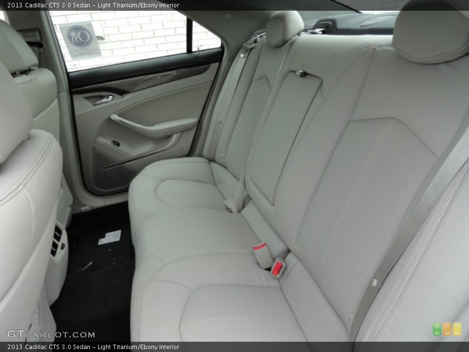 Light Titanium/Ebony Interior Rear Seat for the 2013 Cadillac CTS 3.0 Sedan #69176176